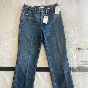 GOOD AMERICAN - Good Legs Straight Jeans - Indigo - Size 4 (27 waist)